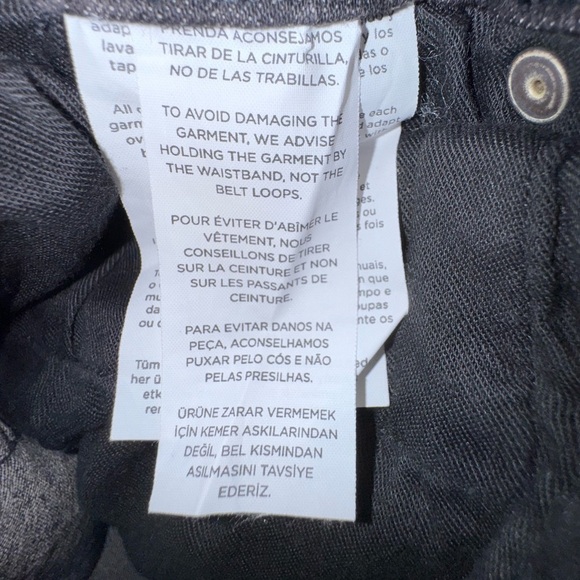 Mango brand distressed light black skinny cropped raw hem jeans. Size 8. NWT - Picture 16 of 16